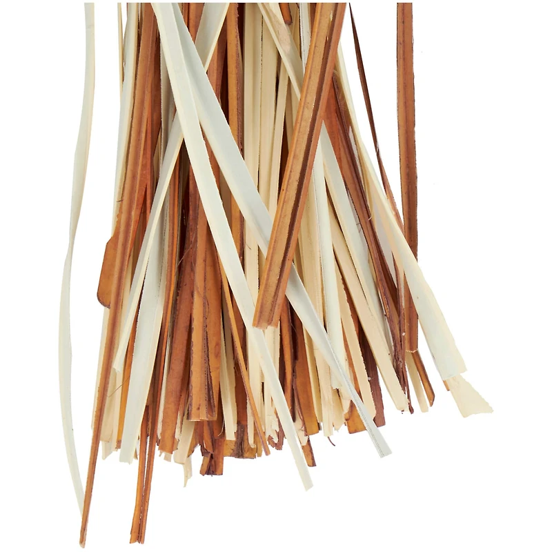 Brown Dried Fan Palm Leaf & Grass Bundle
