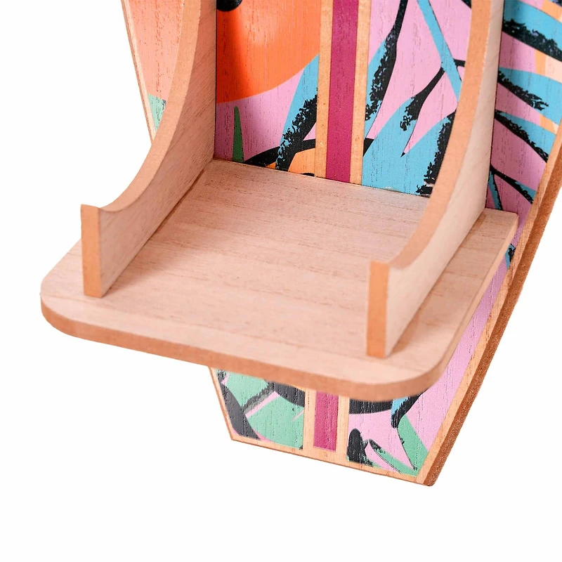 American Art Decor Tipsy Fruit Surfboard Wine Rack - 8" x 25.5" x 7.5" 