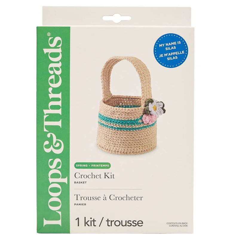 Spring Flower Basket Crochet Kit by Loops & Threads®