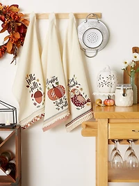 DII® Thanksgiving Cozy Picnic Plaid Dishtowel Set