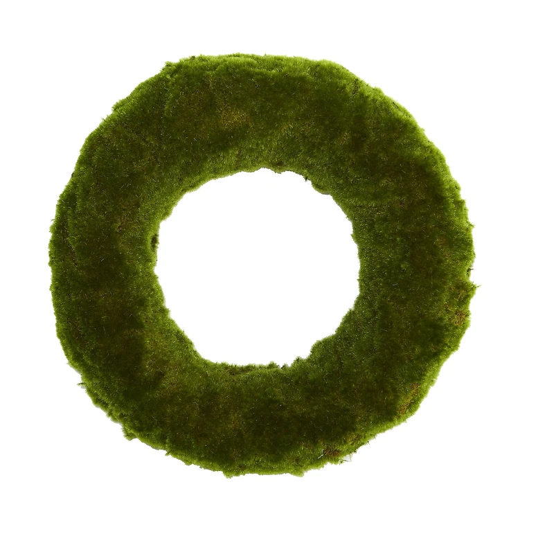 18" Green Moss Wreath