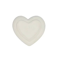 4" White Ceramic Heart Trinket Tray by Make Market®
