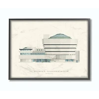 Stupell Industries Guggenheim Wall Art in Black Frame