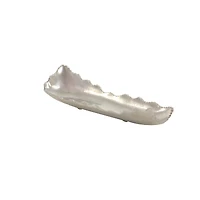 Silver Aluminum Contemporary Tray