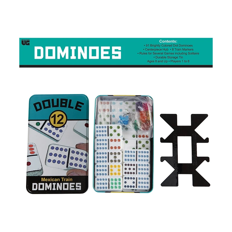 Double 12 Mexican Train Dominoes