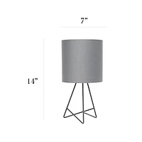 Simple Designs Gray Down to the Wire Table Lamp