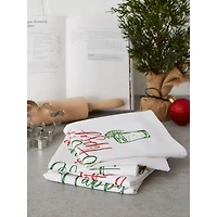 DII® Assorted Tipsy Glitzy Christmas Dishtowel Set