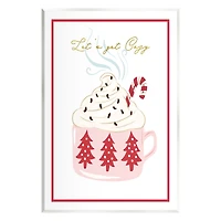 Stupell Industries Let's Get Cozy Pink Cocoa Wall Plaque Art