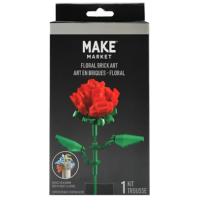 Rose Floral Brick Art Kit by Make Market