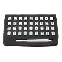 Realeather® Alphabet & Numbers Leather Stamp Set