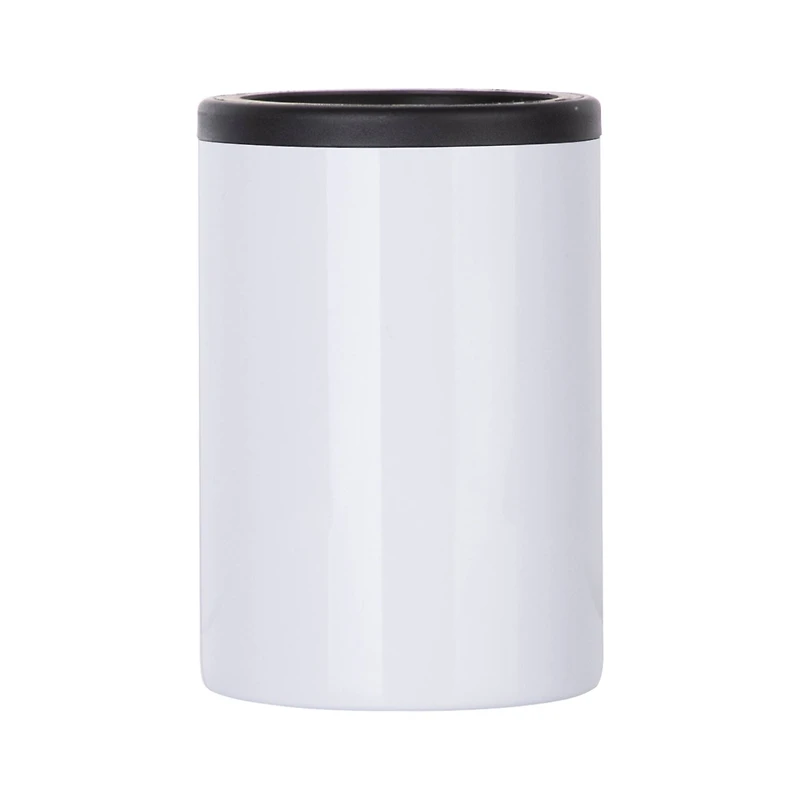 Craft Express 12oz. White Stainless Steel Can Cooler, 4ct.