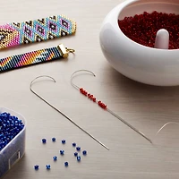 Beadalon® 3.5" Big Eye Curved Beading Needles, 2ct.