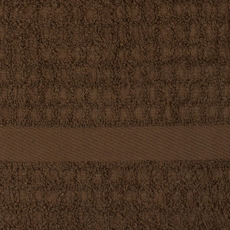 DII® Solid Brown Waffle Terry Dishtowel, 4ct.