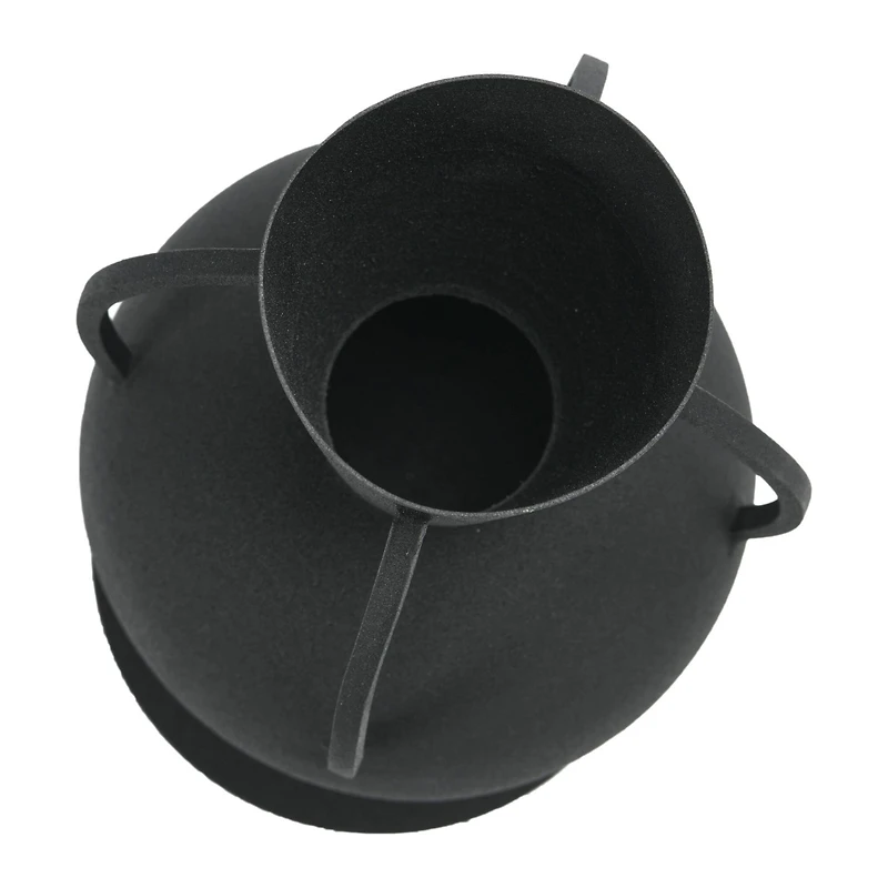 Hello Honey® 14'' Textured Metal Vase with 4 Handles