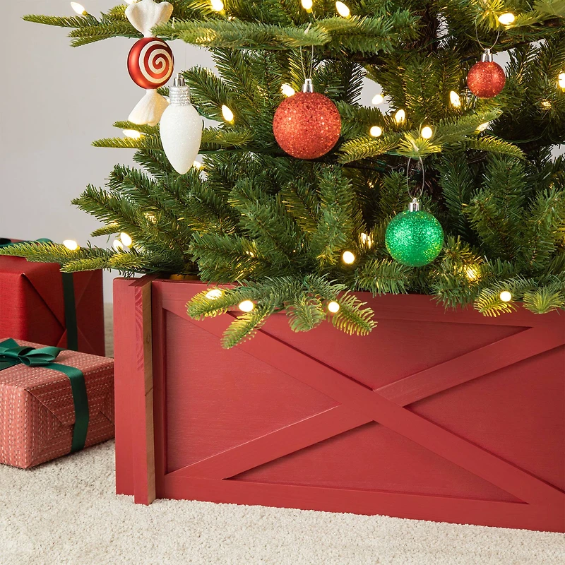 Glitzhome® Red Wood Tree Collar