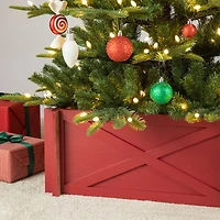 Glitzhome® Red Wood Tree Collar