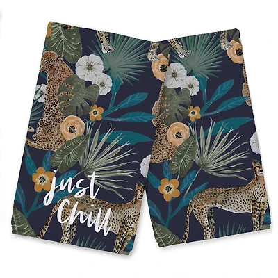 Just Chill Tropical Cheetah Tea Towel Set