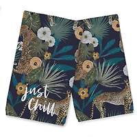 Just Chill Tropical Cheetah Tea Towel Set