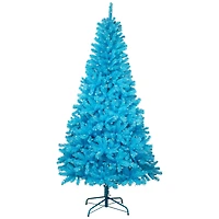 6ft. Pre-Lit Medium Sky Blue Pine Artificial Christmas Tree, Clear Lights