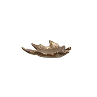 7.5" Gold Maple Leaf Trinket Tray by Ashland®