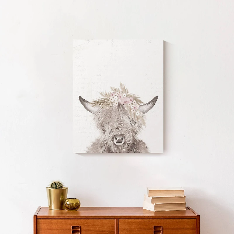 Baby Highland 16" x 20" Canvas Wall Art