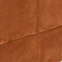 Hello Honey® NoSom Terra Cotta Sound Reducing 4-Panel Velvet Upholstered Headboard, King