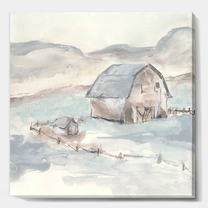 Designart - Farmhouse Barn Grey IV