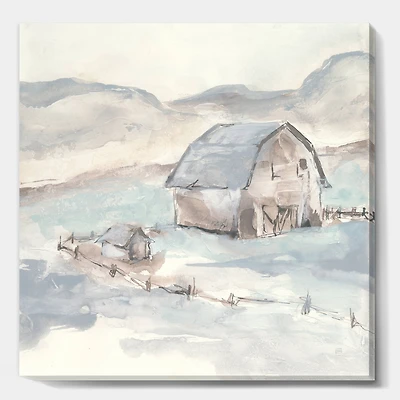 Designart - Farmhouse Barn Grey IV