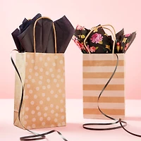  Small Kraft Dots & Stripes Paper Bag Value Pack by Celebrate It™ 