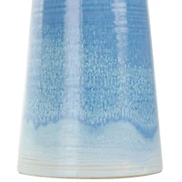 21" Blue Ceramic Bubble Inspired Ombre Vase
