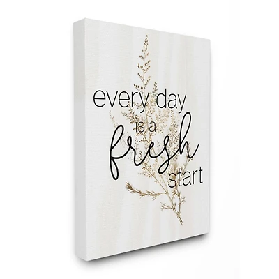 Stupell Industries Nature Everyday Fresh Start Wall Accent