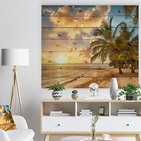 Designart - Gorgeous Beach of Island Barbados