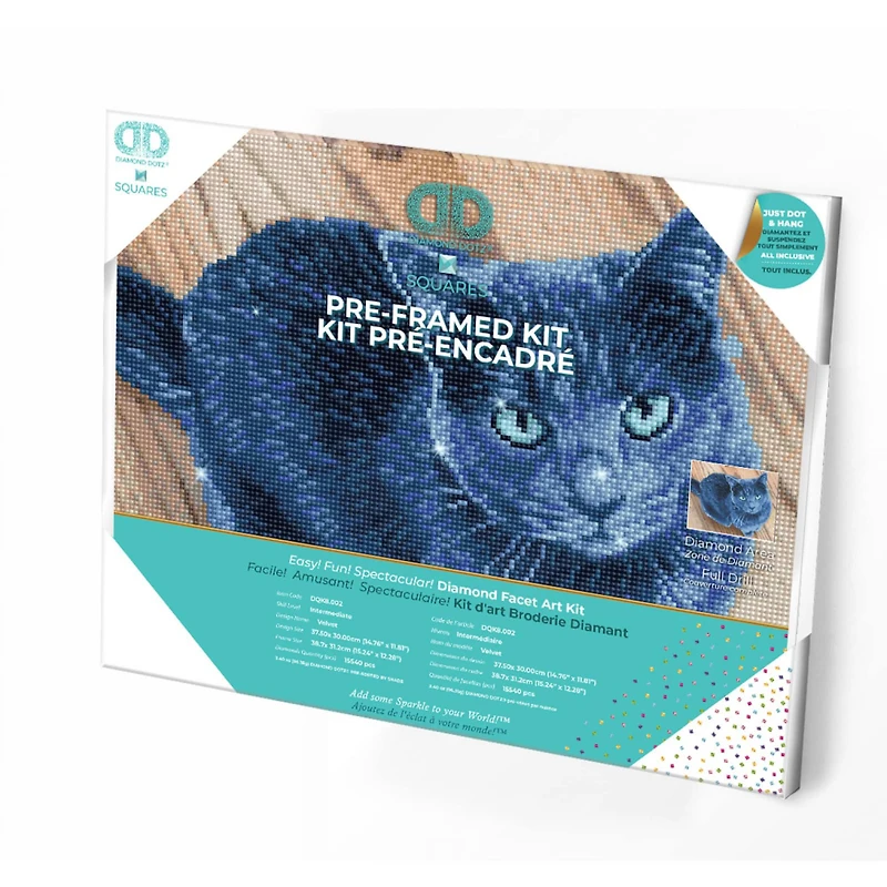 Diamond Dotz® Intermediate Velvet Pre-Framed Diamond Painting Kit
