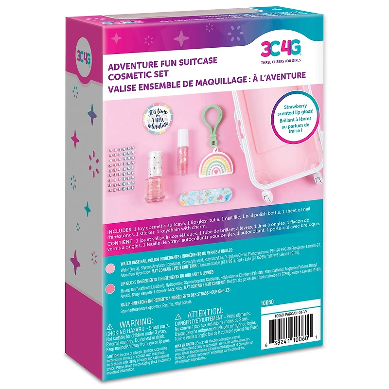 Make It Real™ 3C4G® Adventure Fun Suitcase Cosmetic Set