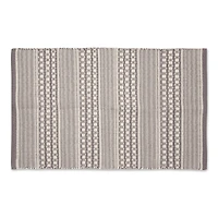 DII® Gray Dobby Stripe Hand-Loomed Rug, 2ft. x 3ft.