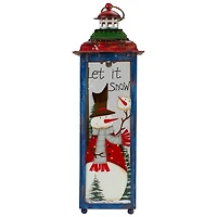 15" Let It Snow Christmas Lantern
