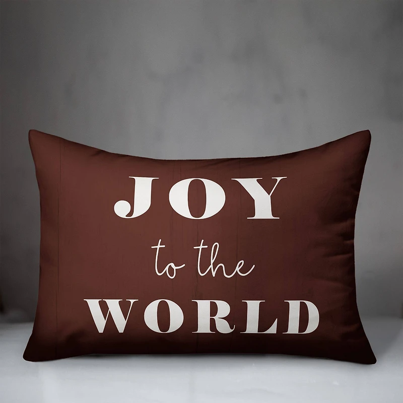 Joy To The World 14x20 Throw Pillow