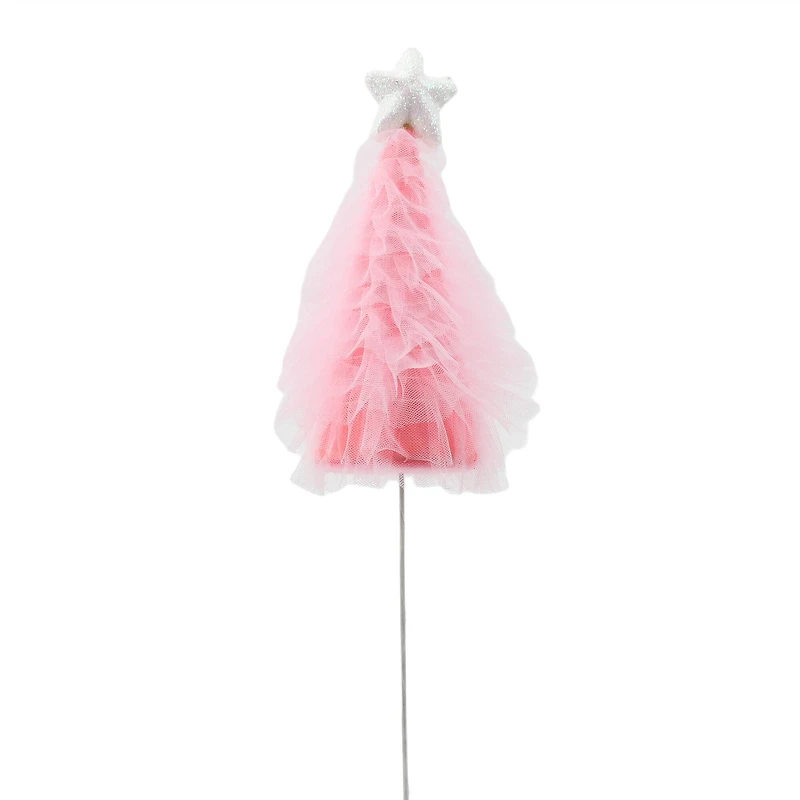 11.75" Pink Christmas Tree Tutu Pick by Ashland®