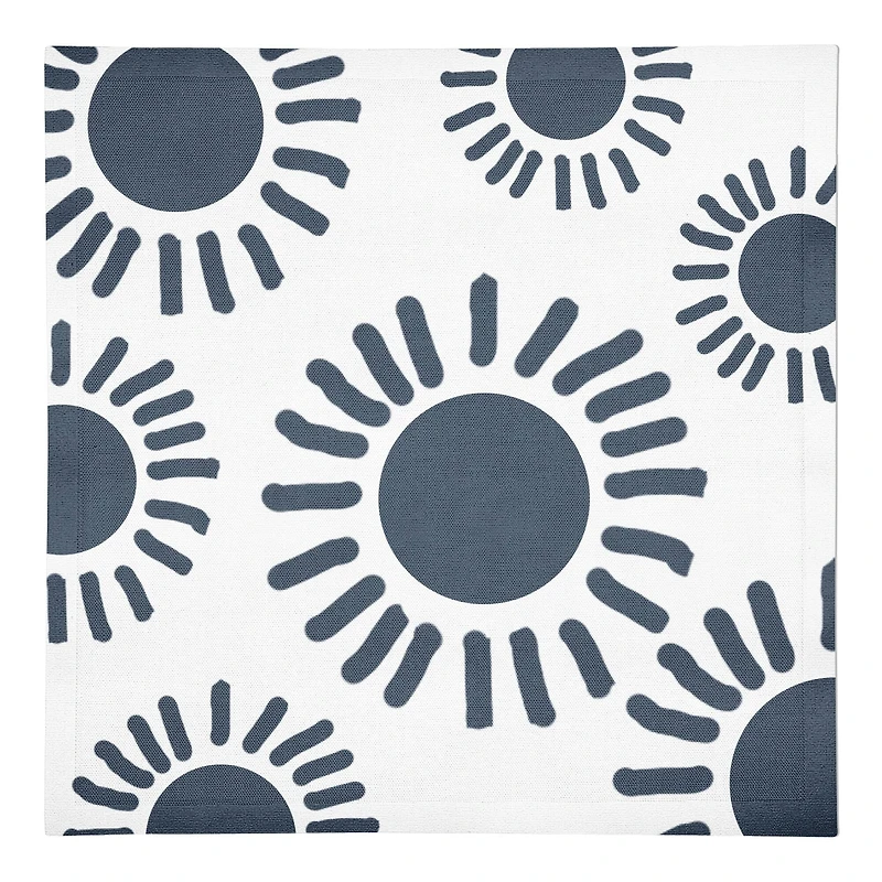 Circle Sun Burst 10" x 10" Cotton Twill Napkin