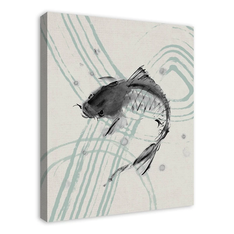 Koi on Ripple Canvas Wall Art