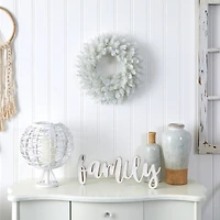 18" Pre-Lit Colorado Spruce Christmas Wreath