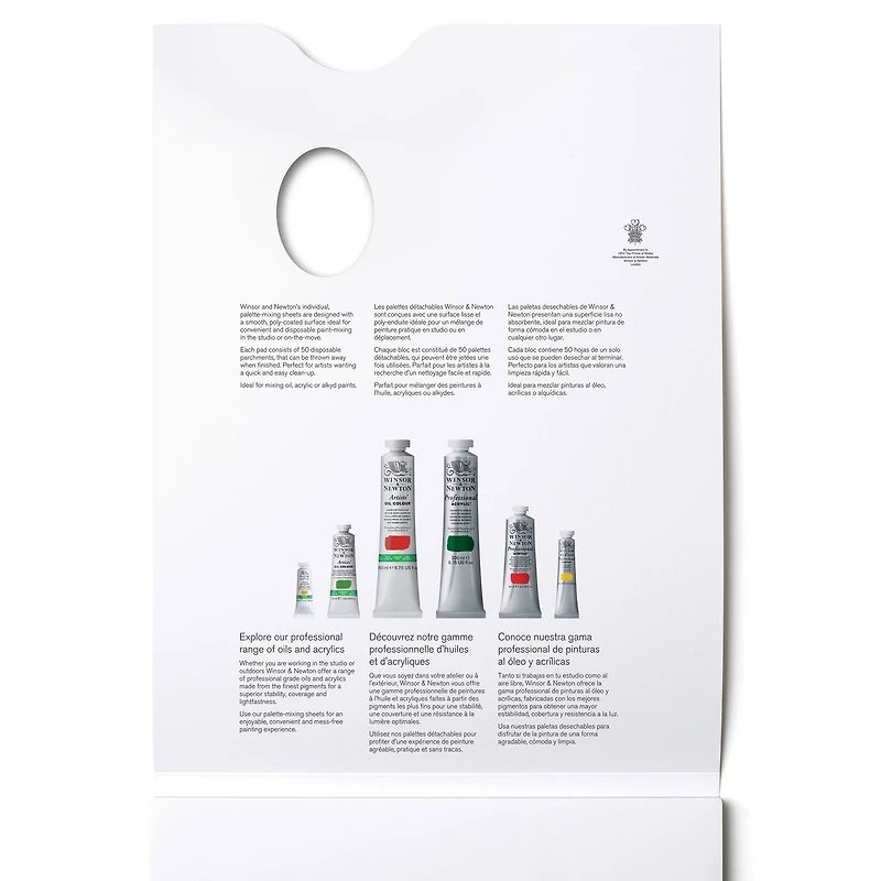 Winsor & Newton® Tear Off Palette Paper Pad, 9" x 12"