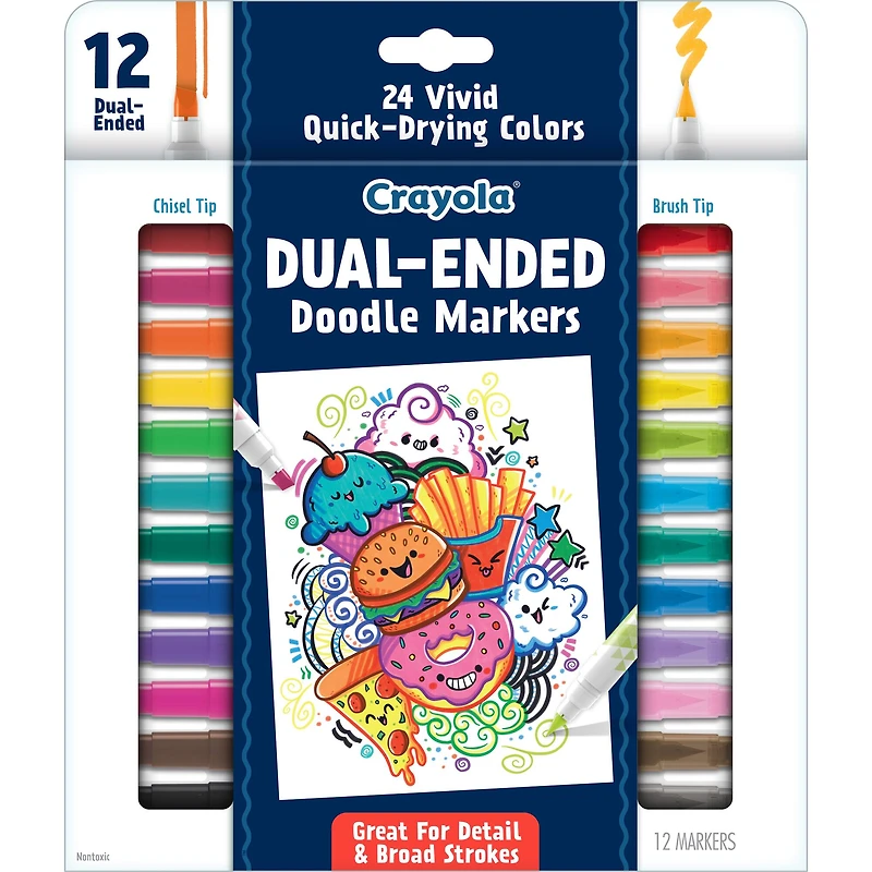 Crayola® Dual-Ended Doodle Markers, 12ct.