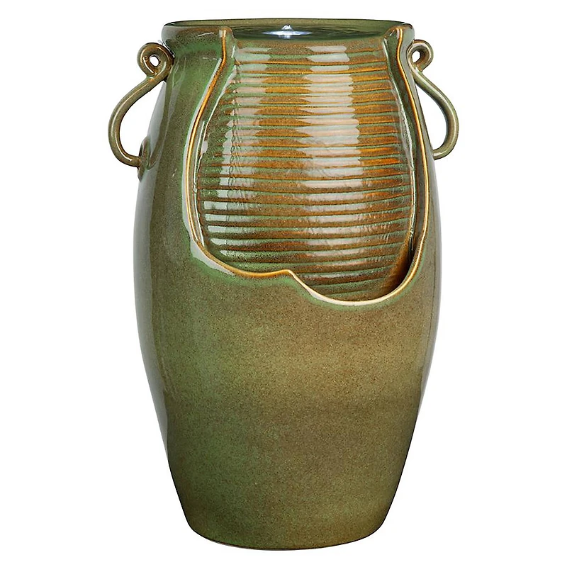 Design Toscano Ceramic Rippling Jar Garden Fountain