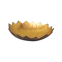 6" Coconut Shell Lotus-Shaped Bowl