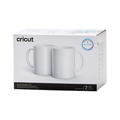Cricut® 15oz. White Ceramic Mug Blanks