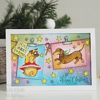 Pink Ink Designs® Christmas Series Pawsome Pooch A5 Clear Stamp Set