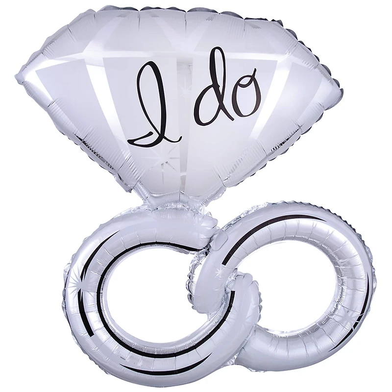 30" Wedding Rings Foil Balloon