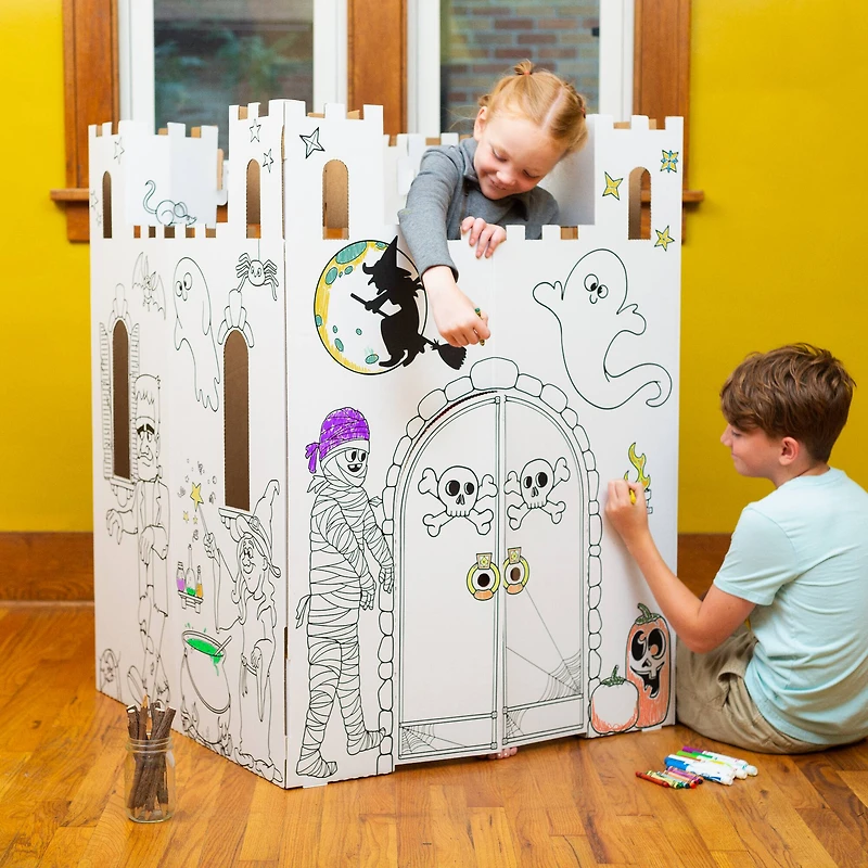 Easy Playhouse Haunted Castle Cardboard Playhouse