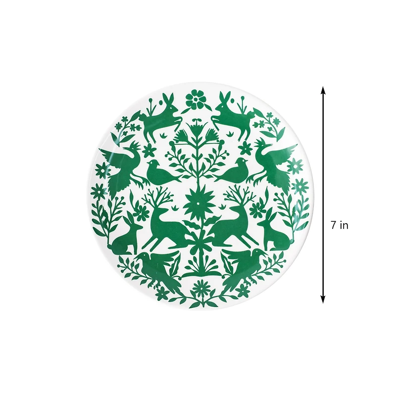 7" Green Ceramic Plate by Ashland®